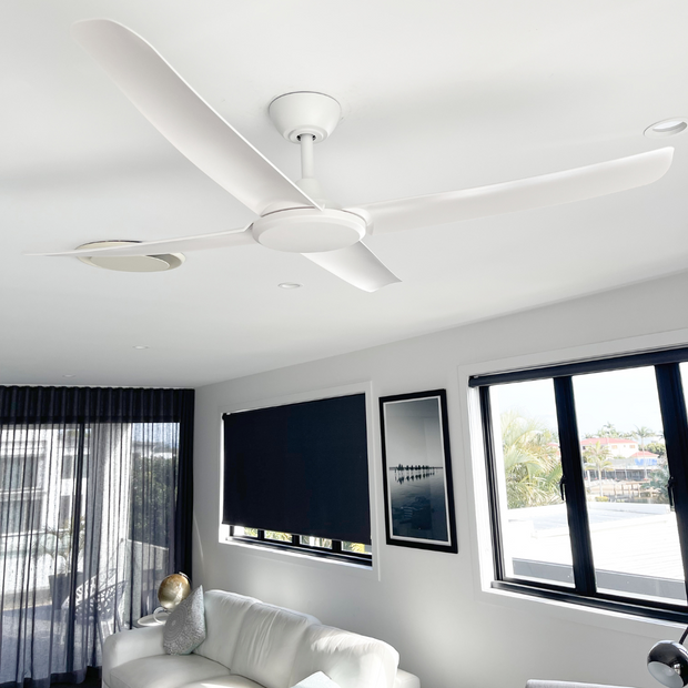 FlatJET 56 3, 4 or 5 Blade DC Ceiling Fan White