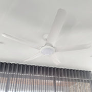 FlatJET 52 3, 4 or 5 Blade DC Ceiling Fan White with LED Light