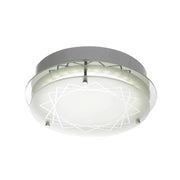 FOSCO 20w LED 5000K Dimmable Glass Round Oyster