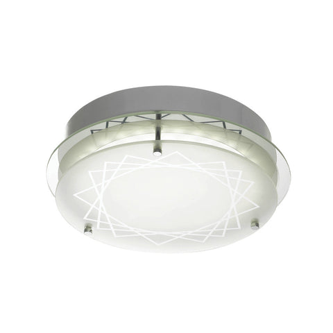 FOSCO 20w LED 5000K Dimmable Glass Round Oyster