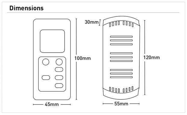 Mercator LCD Fan Remote FRM97