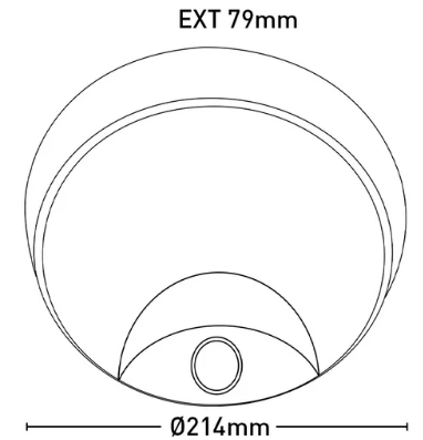 Fletcher II 10w CCT LED Bunker Round Sensor with 2 Covers