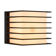 Fluctus 13 black linned wall light
