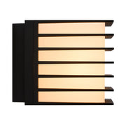 Fluctus 13 black linned wall light