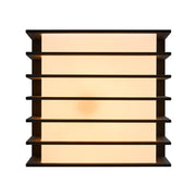 Fluctus 13 black linned wall light