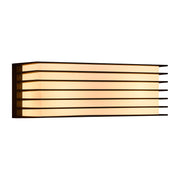 Fluctus 28 black linned wall light