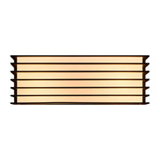 Fluctus 28 black linned wall light