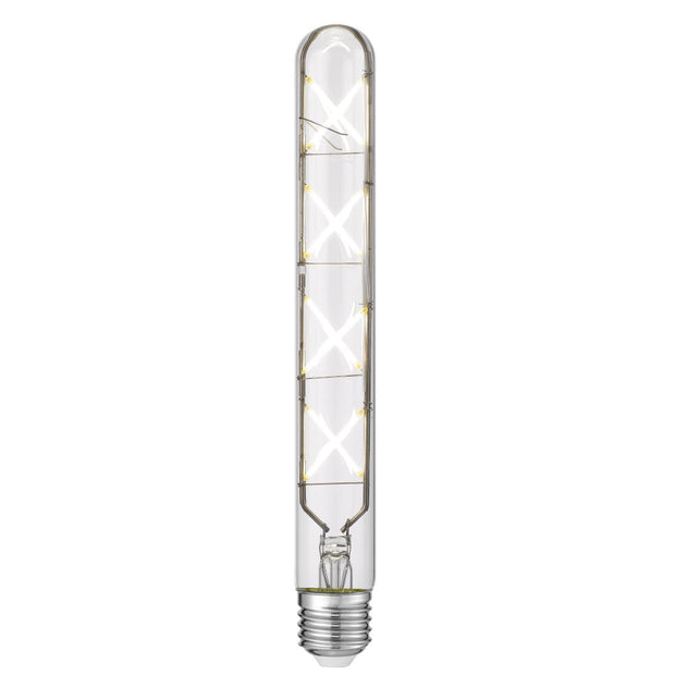 8w E27 LED 4000K Clear Triac Dimmable X Tube Globe