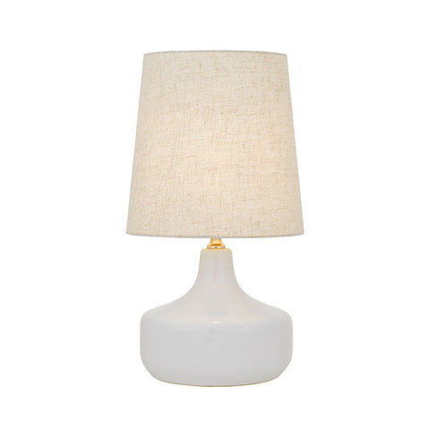 Gabino Table Lamp White and Ivory