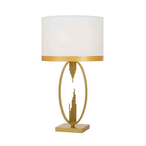 Gabriel Table Lamp Antique Gold and White