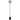 Gina Floor Lamp Black Travertine, Antique Brass and Smoke