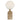 Gina Table Lamp Natural Travertine, Antique Gold and Opal