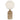 Gina Table Lamp Natural Travertine, Antique Gold and Opal