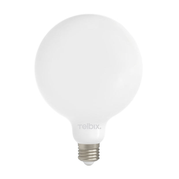 8w E27 LED 3000K Milk Filament Dimmable G125 Globe