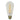 2w E27 LED 2400K Filament Clear Pear Globe