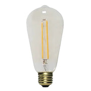 2w E27 LED 2400K Filament Clear Pear Globe