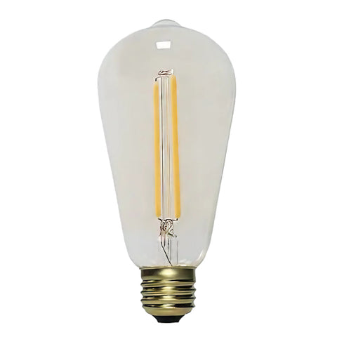 2w E27 LED 2400K Filament Clear Pear Globe