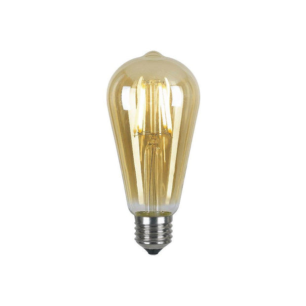 4w E27 LED 3000K Amber Filament Pear Globe