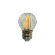 4w E27 LED 5000K Clear Filament G45 Fancy Round Dimmable Globe