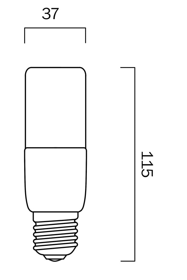 9w E27 LED 3000K Opal 3 Step Dimmable Globe