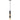 Golda E27 Tube Pendant Black and Antique Brass