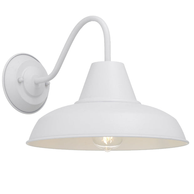 Gordon Exterior Wall Light IP43 White Sand