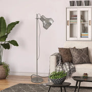 GRANDE Nickel 1800mm E27 Floor Lamp