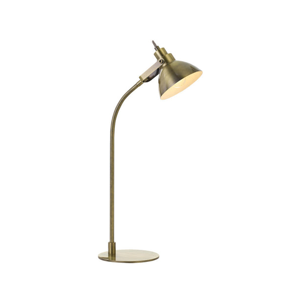 GWEN Antique Brass GU10 Desk Lamp