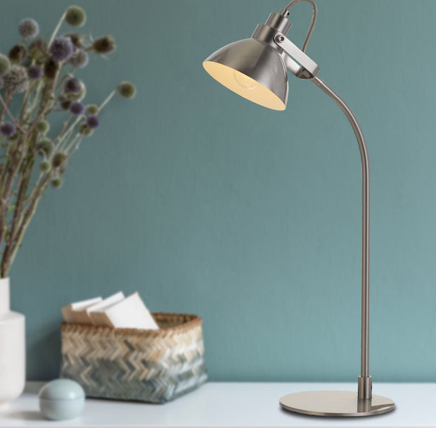 GWEN Nickel GU10 Desk Lamp