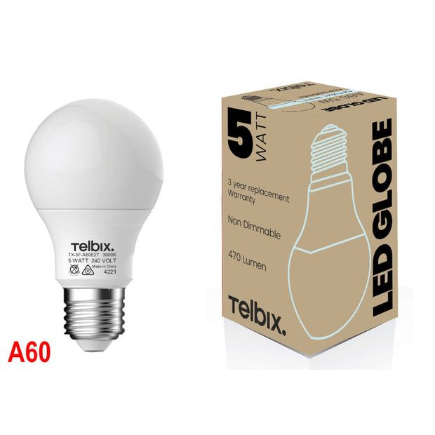 5w E27 A60 cool white frost