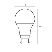9w B22 LED CCT A60 Opal Globe