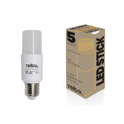 5w E27 LED 3000K Opal Tubular Globe