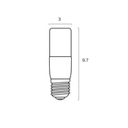 5w E27 LED 3000K Opal Tubular Globe