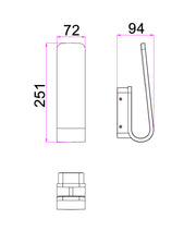 Hak 7w CCT LED IP65 Hook Wall Light White