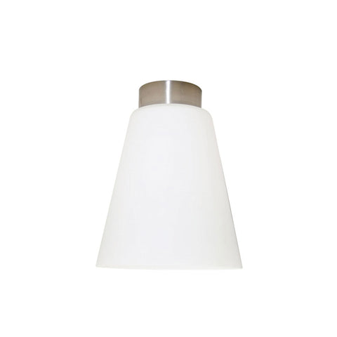HALY Nickel with Opal Glass Shade DIY Batten Fix