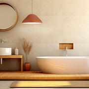 Hanami 44cm Pendant Orange Satin