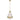 Harnon 1LT Pendant Antique Gold / Textured Clear Glass E27