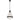 Harnon 1LT Pendant Black Matt / Textured Clear Glass E27