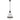 Harnon 1LT Pendant Black Matt / Textured Clear Glass E27