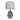HARPER Smoke Glass with White Shade E27 Table Lamp