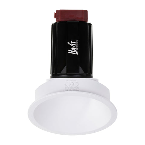 White Round Fixed 9w Recessed Wall Washer LED Downlight