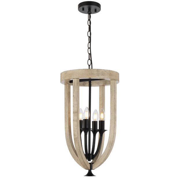 Hosley 4 Light Black Pendant