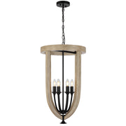 Hosley 6 Light Black Pendant