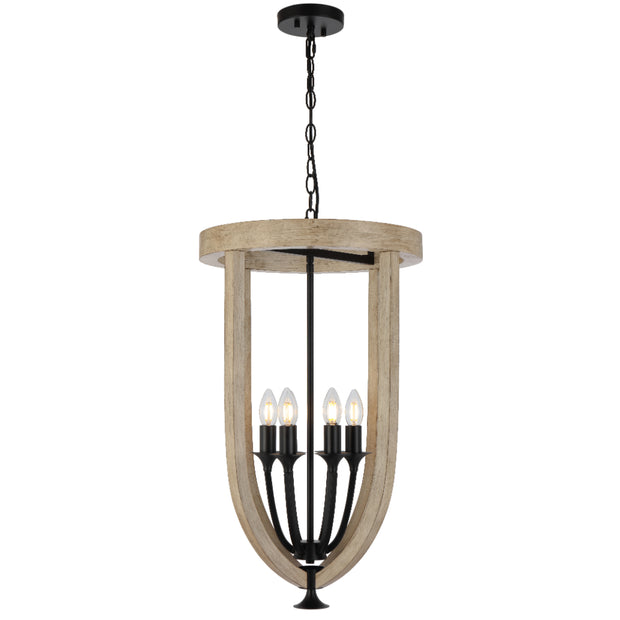 Hosley 6 Light Black Pendant