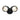 HPM SIKA 25W 2200lm LED Cool White Twin Spot Light Black