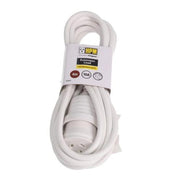 HPM Household 10A 3 Core 1.0mm² Piggyback Extension Lead 4m White