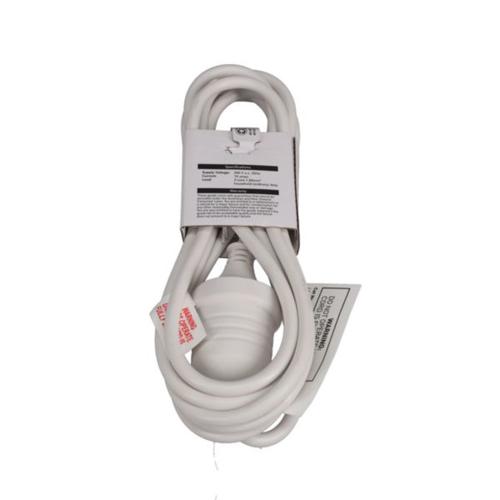 HPM Household 10A 3 Core 1.0mm² Extension Lead 3m White