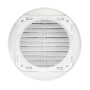 HPM 100mm External Fixed Round Ventilation Grille White