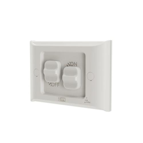 HPM AQUA 16A 2 Gang IP66 Weatherproof Flush Mount Switch Misty Grey