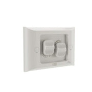 HPM AQUA 16A 2 Gang IP66 Weatherproof Flush Mount Switch Misty Grey